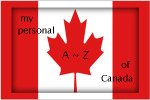Canada-flag, personal A-Z of Canada logo